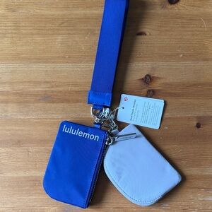 Lululemon Dual Pouch Wristlet in Blue (New with tags)